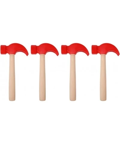 4Pcs Mini Wooden Hammers Kids Red Mallets Gavel Toy Natural Wood Hammer Breakable Heart Hammer Small Wooden Mallet Small Hamm...