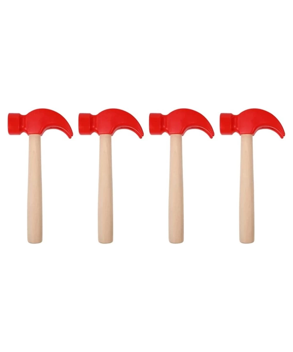 4Pcs Mini Wooden Hammers Kids Red Mallets Gavel Toy Natural Wood Hammer Breakable Heart Hammer Small Wooden Mallet Small Hamm...