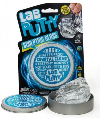 Lab Putty Crystal Clear Glass (1 Pack) Best Thinking Smart Crazy Stress Putty with Tin Sensory & Bouncing Toy Favors. 9577-1A...