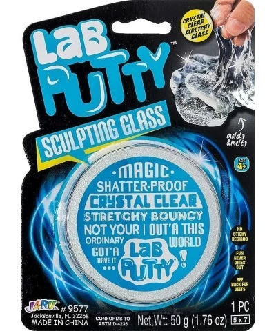 Lab Putty Crystal Clear Glass (1 Pack) Best Thinking Smart Crazy Stress Putty with Tin Sensory & Bouncing Toy Favors. 9577-1A...