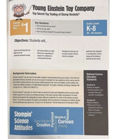 The Original Stompin' Science Book - Use with Toy Rocket Launcher Kits $18.89 Educational Science Kits