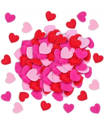 300 Pieces Valentine's Day Felt Hearts Decoration Felt Hearts Stickers Colorful Felt Heart Craft Mini Heart Shapes Decorative...