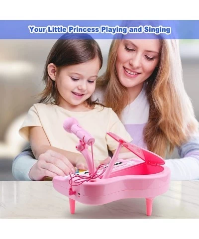 Pink Piano- Toys for 1+ Year Old Girls Gifts 24 Keys Toddler Piano Keyboard Musical with Microphone Kids Piano Toys for 2 Yea...