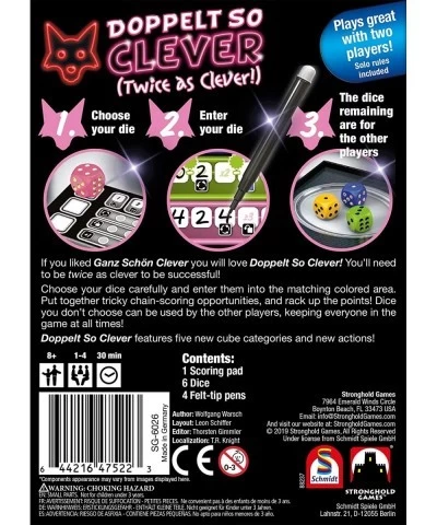 Twice As Clever (Doppelt So Clever) $36.78 Board Games