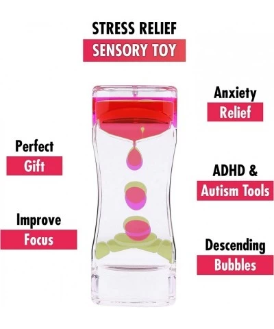 Liquid Motion Bubbler Sensory Toys – 2 Pc Set Bundle Stretchy String Fidget Toys Timer for Stress Relief and Anxiety Relief G...