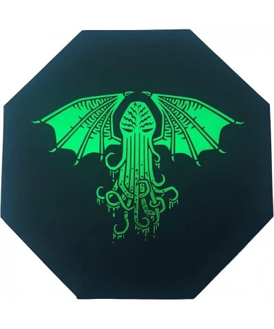 Fantasydice-Cthulhu Tome-Green - Dice Tray - 8" Octagon with Lid and Dice Staging Area- Holds 5 Sets( 7 Dice Set/ Standard) f...