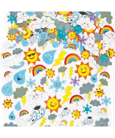 EV3082 Weather Foam Stickers - Pack of 96 Self Adhesives Perfect for Children to Decorate Collages and Crafts Ideal for Schoo...