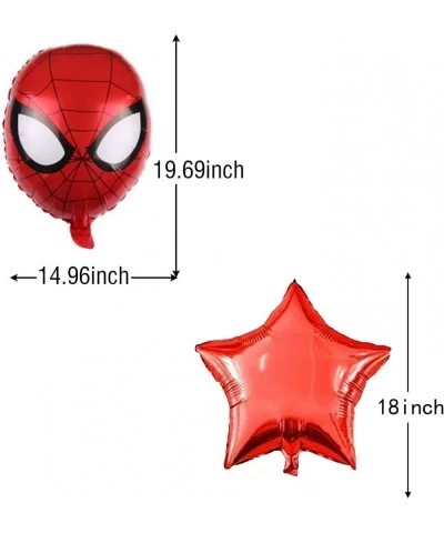 HTRY Superhero Spiderman 7th Birthday Decorations Red Number 7 Balloons 32 Inch | The Spiderman Birthday Balloons for Kids Bi...