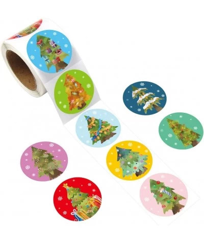 Christmas Tree Stickers for Kids 500PCS Watercolor Christmas Stickers Perforated Roll Holiday Stickers for Kids Party Favor $...