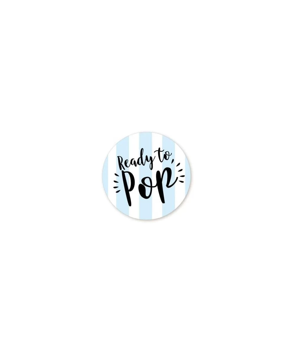 Stripe Stickers | 48 Stickers | Baby Shower Stickers for Popcorn | 1.67 Inches | Stickers for Boy and Girl (Blue) $18.44 Kids...