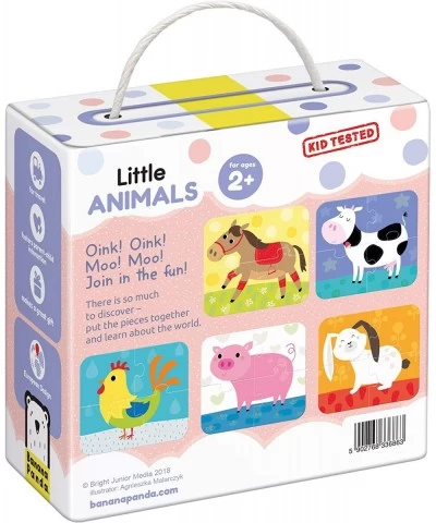 Little Animals - Jigsaw Puzzle Set - includes 5 Beginner Puzzles for Kids Ages 2 Years and Up Multicolor $19.51 Jigsaw Puzzles