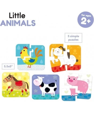 Little Animals - Jigsaw Puzzle Set - includes 5 Beginner Puzzles for Kids Ages 2 Years and Up Multicolor $19.51 Jigsaw Puzzles