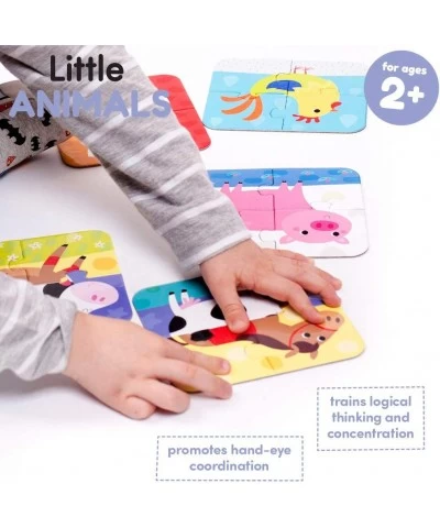 Little Animals - Jigsaw Puzzle Set - includes 5 Beginner Puzzles for Kids Ages 2 Years and Up Multicolor $19.51 Jigsaw Puzzles