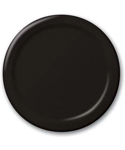 Bulk Value 7 Inch Plastic Plates Black Package of 50 $32.32 Kids' Party Tableware