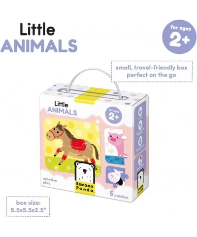 Little Animals - Jigsaw Puzzle Set - includes 5 Beginner Puzzles for Kids Ages 2 Years and Up Multicolor $19.51 Jigsaw Puzzles