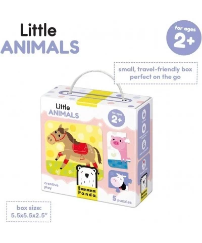 Little Animals - Jigsaw Puzzle Set - includes 5 Beginner Puzzles for Kids Ages 2 Years and Up Multicolor $19.51 Jigsaw Puzzles