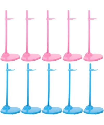 30pcs Doll Stands Display Holder Plastic Doll Support Frame Mini Toy Doll Accessories Action Figure Bracket Model Base Pink B...