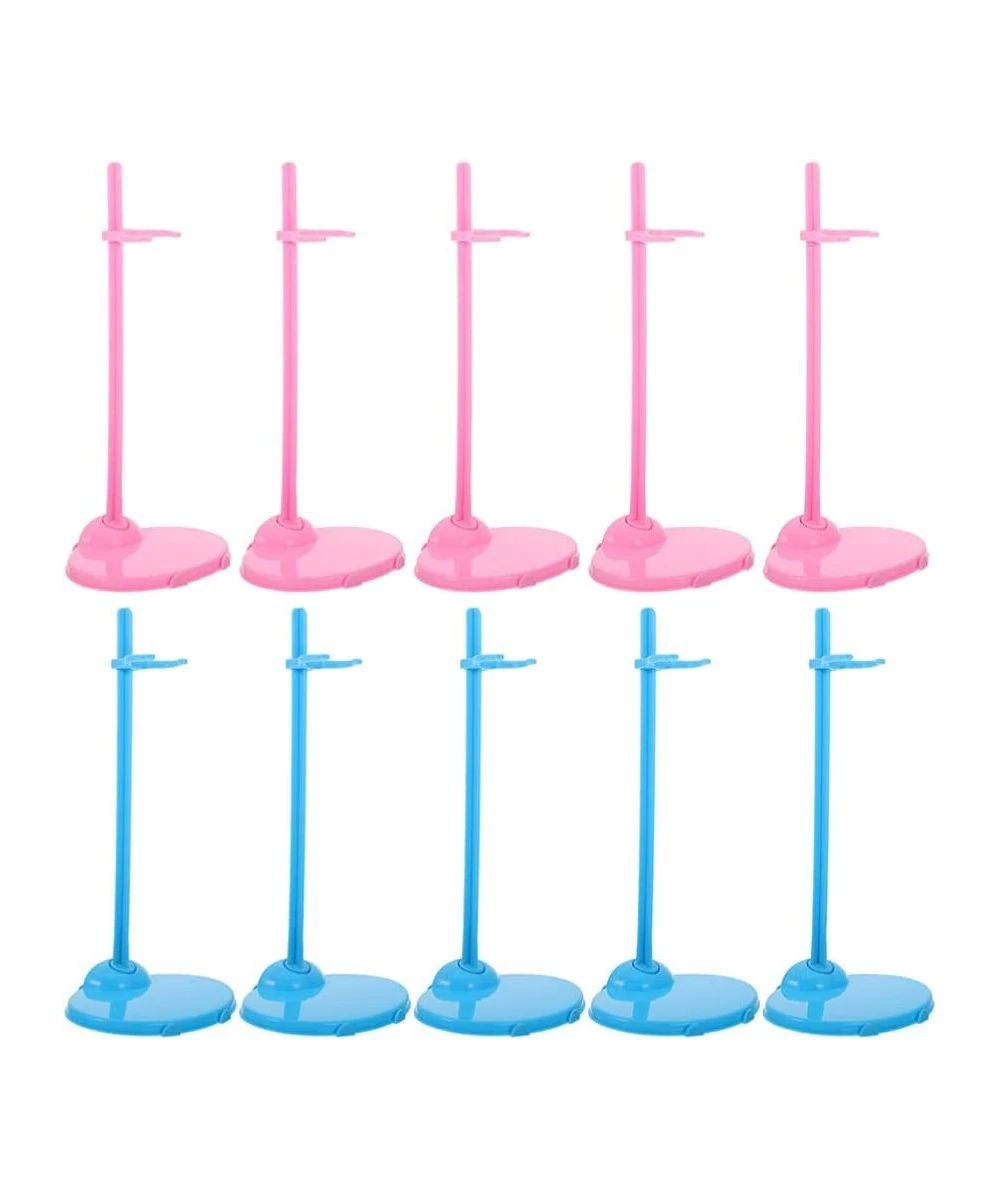 30pcs Doll Stands Display Holder Plastic Doll Support Frame Mini Toy Doll Accessories Action Figure Bracket Model Base Pink B...