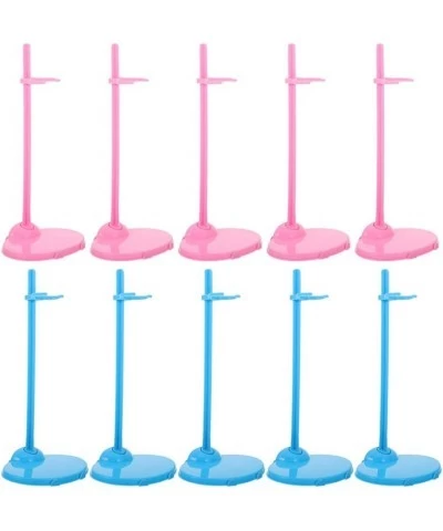 30pcs Doll Stands Display Holder Plastic Doll Support Frame Mini Toy Doll Accessories Action Figure Bracket Model Base Pink B...