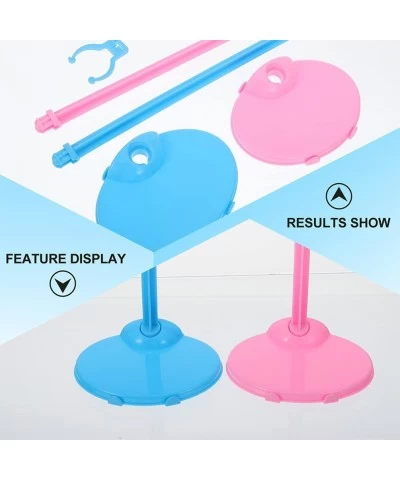 30pcs Doll Stands Display Holder Plastic Doll Support Frame Mini Toy Doll Accessories Action Figure Bracket Model Base Pink B...