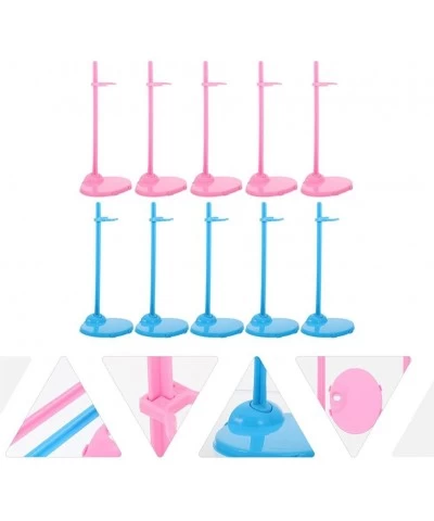 30pcs Doll Stands Display Holder Plastic Doll Support Frame Mini Toy Doll Accessories Action Figure Bracket Model Base Pink B...