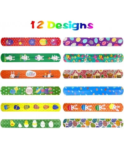 96 PCS Easter Slap Bracelets Toys for Kids Boys Girls Easter Basket Stuffers Egg Fillers Gifts Party Favors $21.74 Kids' Dres...