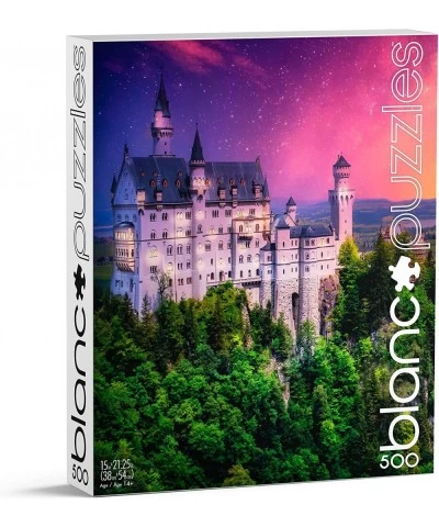 Blanc - Neuschwanstein at Dusk - 500 Piece Jigsaw Puzzle $19.10 Jigsaw Puzzles