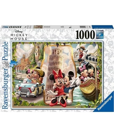 Disney Mickey Mouse: Vacation Mickey and Minnie 1000 Piece Jigsaw Puzzle for Adults - Every Piece is Unique Softclick Technol...