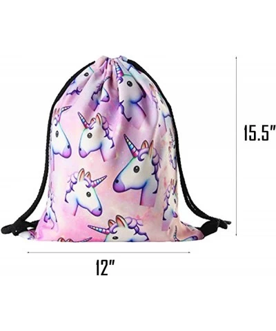 DRESHOW Unicorn Gifts for Girls Drawstring Backpack/Make Up Bag Unicorn Set Children Party $21.45 Kids' Party Favor Sets