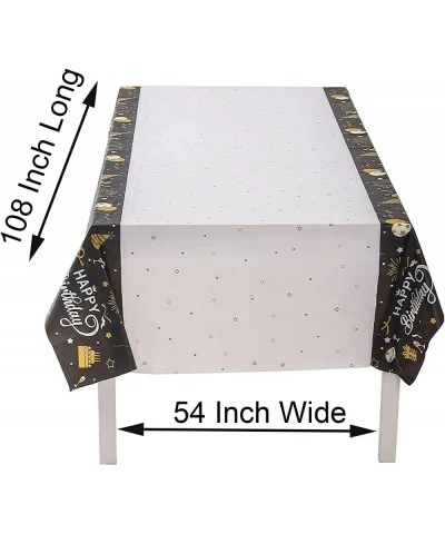 2 Pcs Happy Birthday Plastic Tablecloth 108 Inch x 54 Inch Rectangle Table Cover for Picnic and Party (2) $16.59 Kids' Party ...