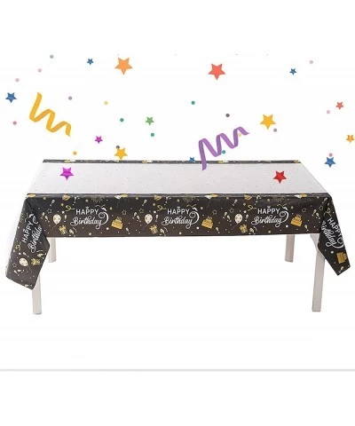 2 Pcs Happy Birthday Plastic Tablecloth 108 Inch x 54 Inch Rectangle Table Cover for Picnic and Party (2) $16.59 Kids' Party ...