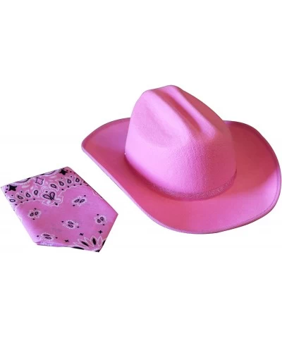 Girl's Pink Sparkle Cowboy Hat & Bandana Set $29.59 Kids' Dress-Up Accessories