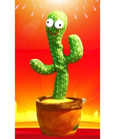 Electric Dancing Singing Cactus Toy for Babies Mimicking Talking Cactus Toys Wiggly Repeating Cactus Plush Toy (120 Songs) $2...