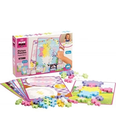 Plus-Plus BIG - BIG Picture Puzzles Pastel Color Mix - Construction Building Stem Toy Interlocking Large Puzzle Blocks for To...