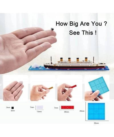 Big Size Titanic Collection Model Kit Gift for Kids and Adults Micro Block Set with Color Package $49.35 Toy Building Sets