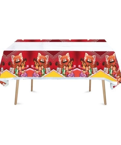 Red Panda Happy Birthday Party Tablecloth Cute Panda Birthday Party Supplies Cartoon Panda Red Panda Themed Tablecloth Size (...