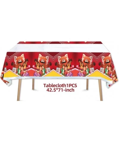 Red Panda Happy Birthday Party Tablecloth Cute Panda Birthday Party Supplies Cartoon Panda Red Panda Themed Tablecloth Size (...