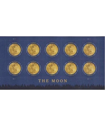 The Moon Global Forever Moon Pane of Ten International Postage Stamps Scott 5058 $73.91 Collectible Postage Stamps