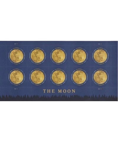 The Moon Global Forever Moon Pane of Ten International Postage Stamps Scott 5058 $73.91 Collectible Postage Stamps