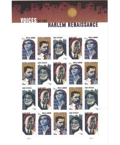 Voices of The Harlem Renaissance Forever Stamps - Sheet of 20 Postage Stamps $39.67 Collectible Postage Stamps