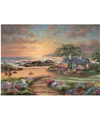 Thomas Kinkade - Seaside Cottage - 1000 Piece Jigsaw Puzzle $25.67 Jigsaw Puzzles