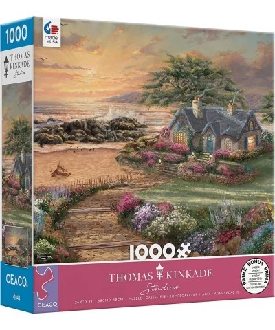 Thomas Kinkade - Seaside Cottage - 1000 Piece Jigsaw Puzzle $25.67 Jigsaw Puzzles