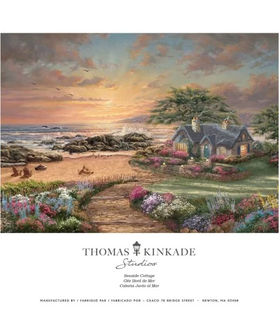 Thomas Kinkade - Seaside Cottage - 1000 Piece Jigsaw Puzzle $25.67 Jigsaw Puzzles