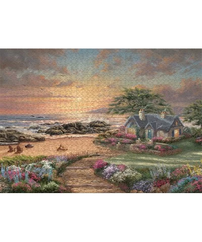 Thomas Kinkade - Seaside Cottage - 1000 Piece Jigsaw Puzzle $25.67 Jigsaw Puzzles