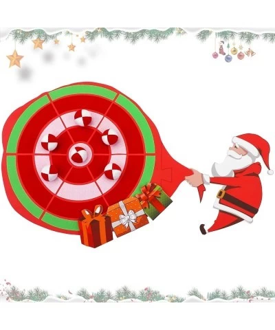 Christmas Spliceable Dart Board Kit 6 Red and White Christmas Sticky Balls with 1 Dart Board Toys Games for Christmas Party $...