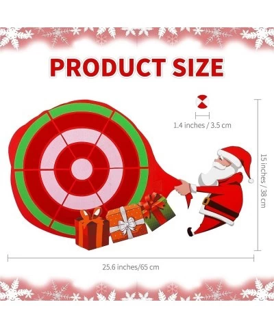 Christmas Spliceable Dart Board Kit 6 Red and White Christmas Sticky Balls with 1 Dart Board Toys Games for Christmas Party $...