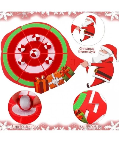 Christmas Spliceable Dart Board Kit 6 Red and White Christmas Sticky Balls with 1 Dart Board Toys Games for Christmas Party $...