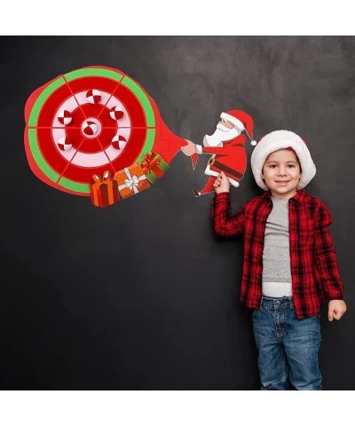 Christmas Spliceable Dart Board Kit 6 Red and White Christmas Sticky Balls with 1 Dart Board Toys Games for Christmas Party $...