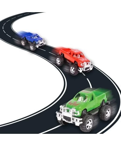 3 Inch Pull Back Mini Pickup Trucks for Kids Set of 12 Pullback Racers in Assorted Colors Birthday Party Favors for Boys & Gi...