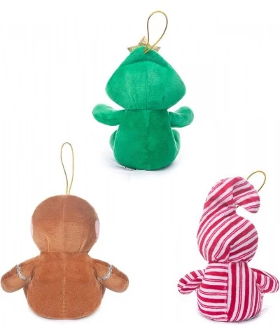 7" Stuffed Christmas Bears Plush Teddy Bear 3 Pack Stuffed Animals Bears: Christmas Tree Gingerbread Man and Candy Canes with...